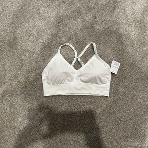 White lulu lemon bra size 8